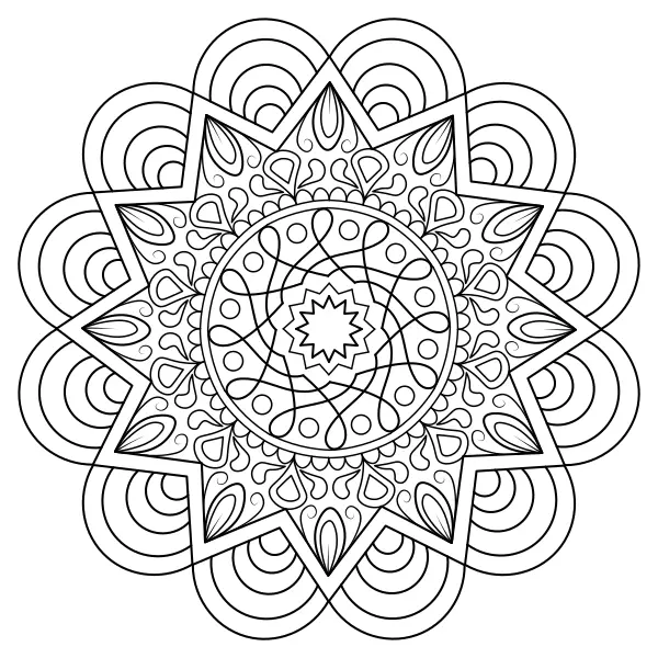 Mandala | Online kleurplaten voor kinderen