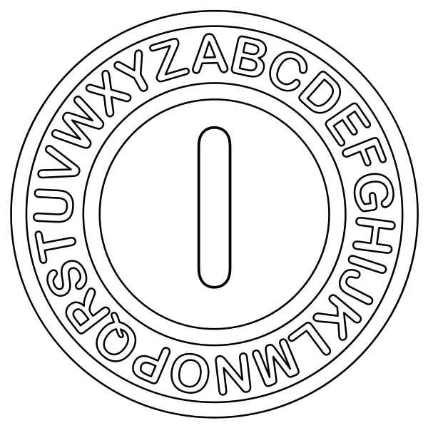 De letter I | Online kleurplaten voor kinderen