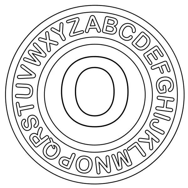 De letter O | Online kleurplaten voor kinderen