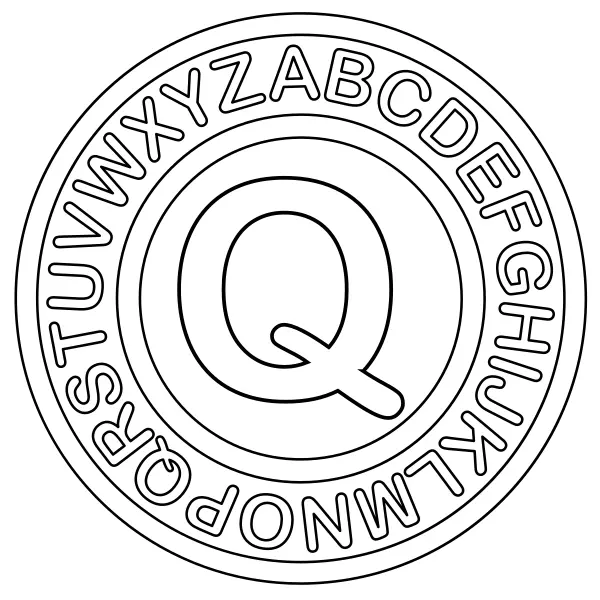 De letter Q | Online kleurplaten voor kinderen