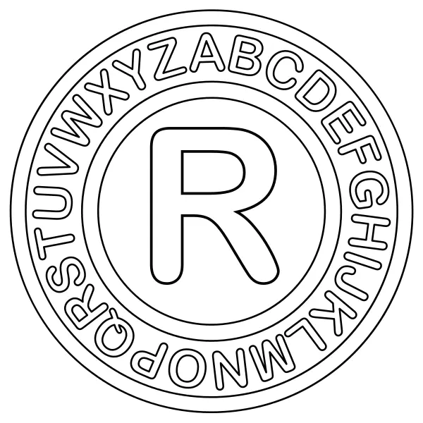 De letter R | Online kleurplaten voor kinderen