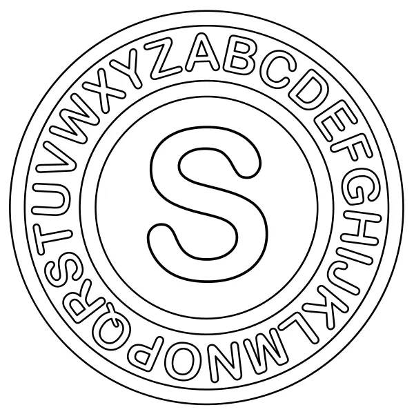 De letter S | Online kleurplaten voor kinderen