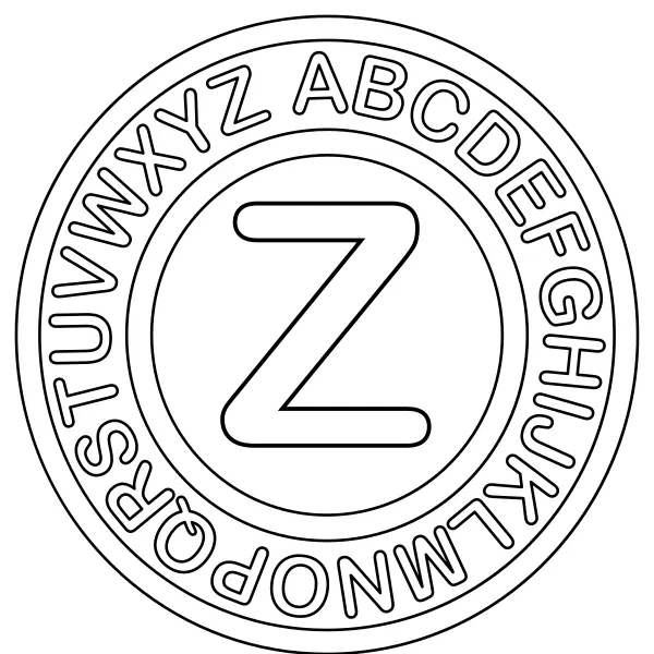 De letter Z | Online kleurplaten voor kinderen