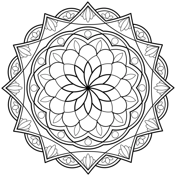 Mandala 14 | Online kleurplaten voor kinderen
