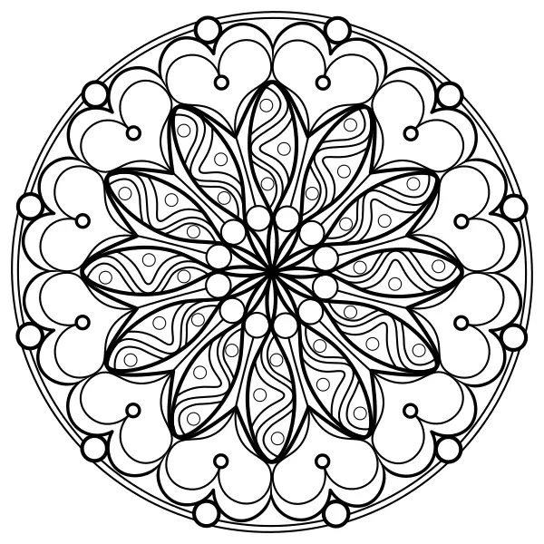 Mandala 4 | Online kleurplaten voor kinderen