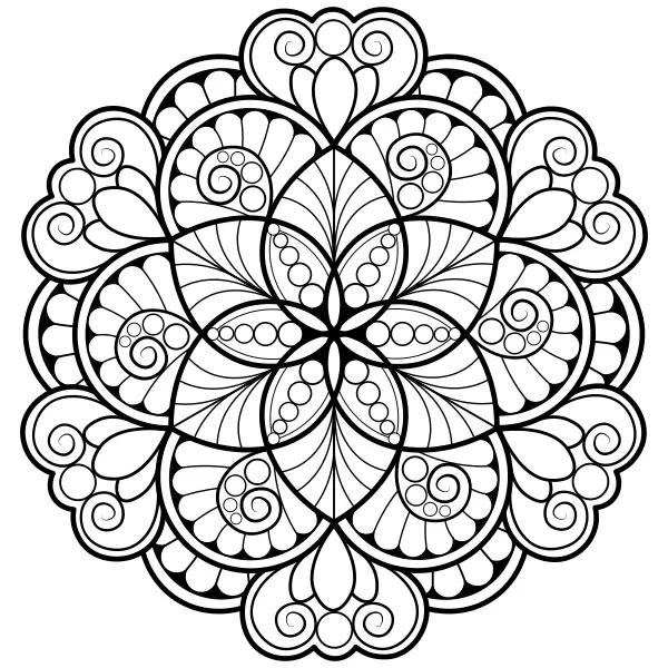 Mandala 8 | Online kleurplaten voor kinderen