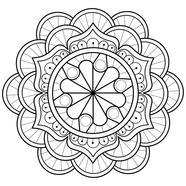 Mandala 9 | Online kleurplaten voor kinderen