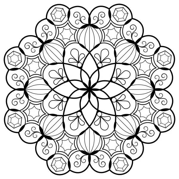 Mandala 10 | Online kleurplaten voor kinderen