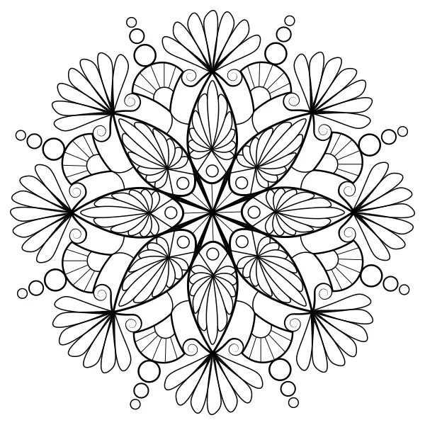 Vogelmandala | Online kleurplaten voor kinderen