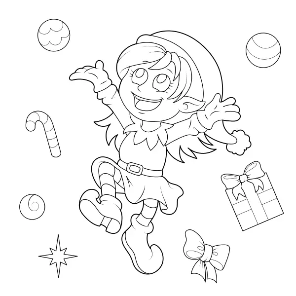 Kerstkabout | Online kleurplaten voor kinderen