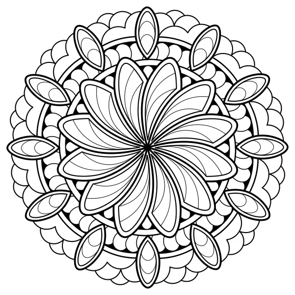 Mandala 12 | Online kleurplaten voor kinderen