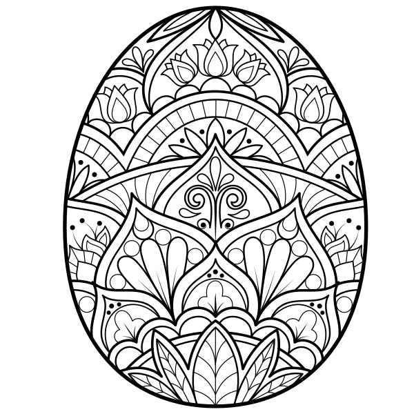 Mandala – Ei | Online kleurplaten voor kinderen