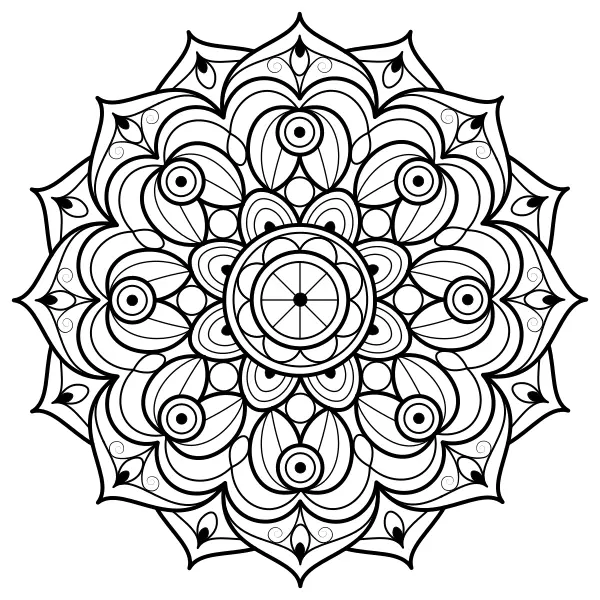 Mandala 15 | Online kleurplaten voor kinderen