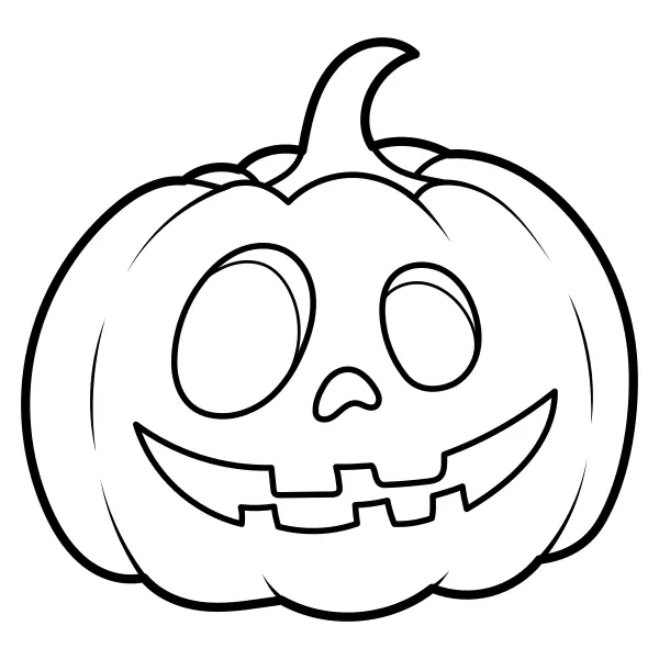 Halloween-pompoen | Online kleurplaten voor kinderen