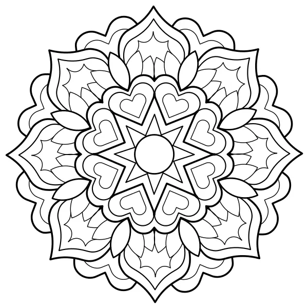 Mandala 19 | Online kleurplaten voor kinderen