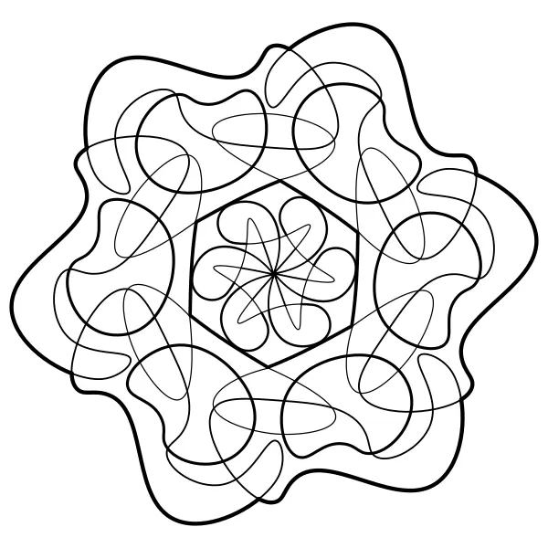 Vormloze mandala | Online kleurplaten voor kinderen