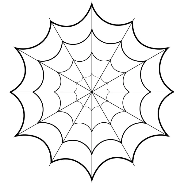 Mandala – spinnenweb | Online kleurplaten voor kinderen