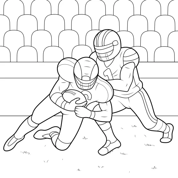American football | Online kleurplaten voor kinderen