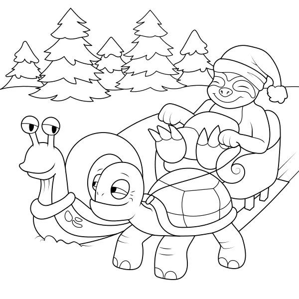Santa Express | Online kleurplaten voor kinderen