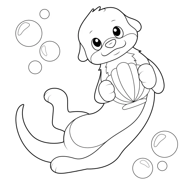 Otter | Online kleurplaten voor kinderen
