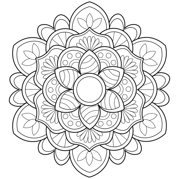 Mandala 20 | Online kleurplaten voor kinderen