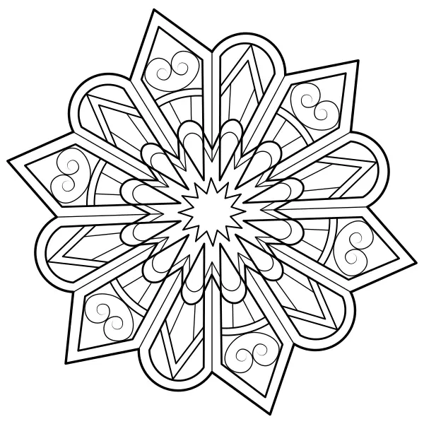 Mandala 21 | Online kleurplaten voor kinderen