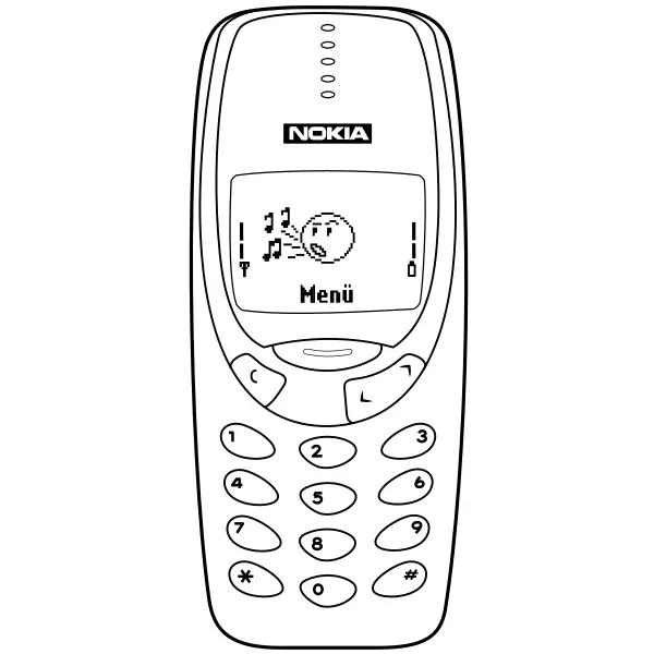 Nokia 3310 | Online kleurplaten voor kinderen