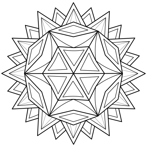 Zonnemandala | Online kleurplaten voor kinderen