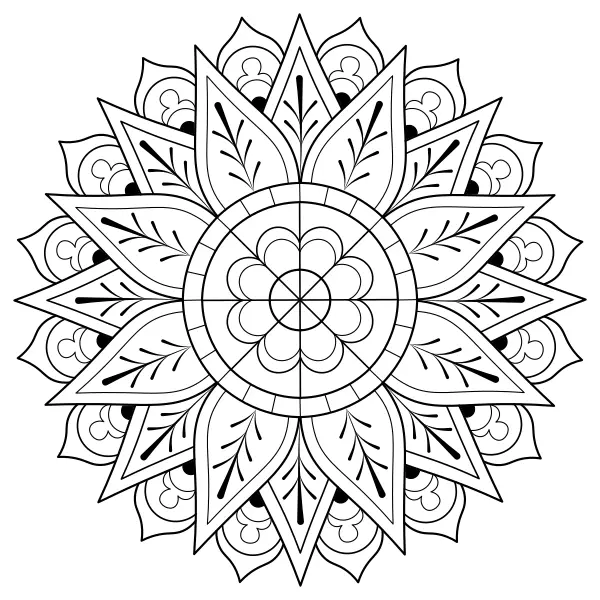 Mandala 25 | Online kleurplaten voor kinderen