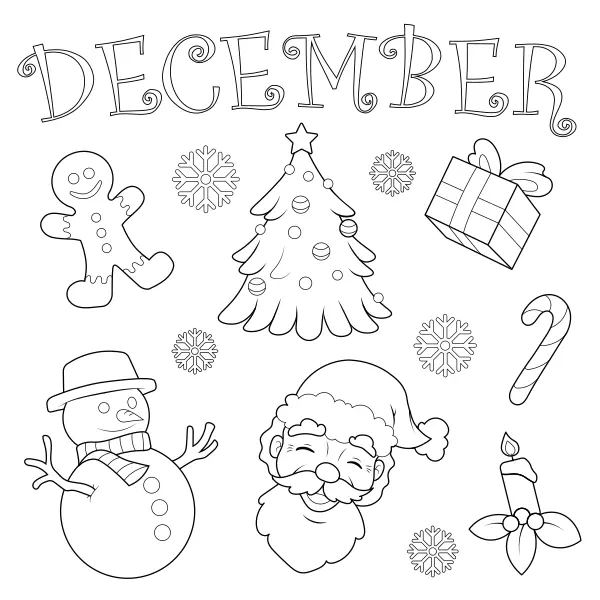 Kerstcollectie | Online kleurplaten voor kinderen