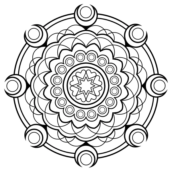 Mandala 28 | Online kleurplaten voor kinderen