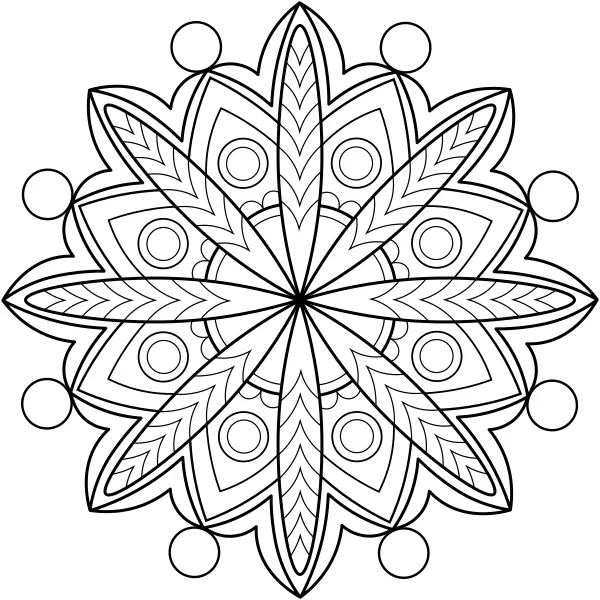 Mandala 34 | Online kleurplaten voor kinderen