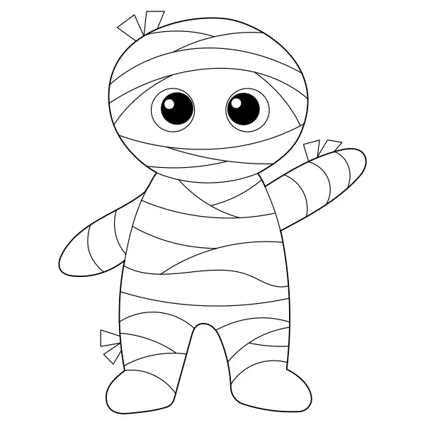 De mummie | Online kleurplaten voor kinderen