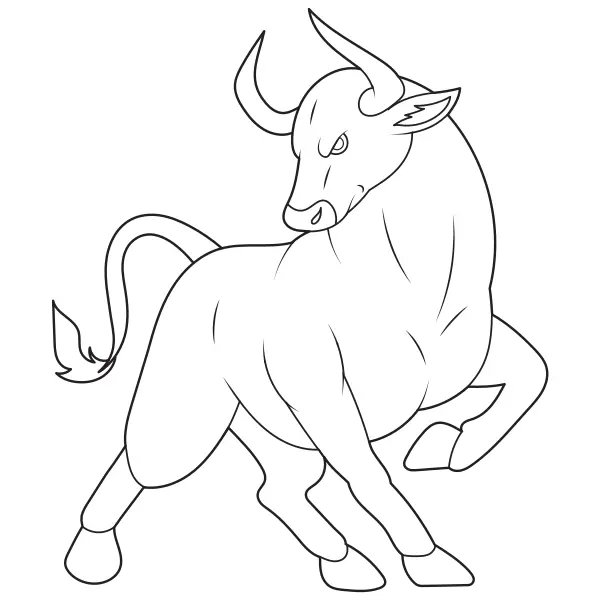 Stier | Online kleurplaten voor kinderen
