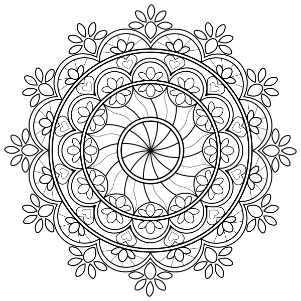 Mandala 35 | Online kleurplaten voor kinderen