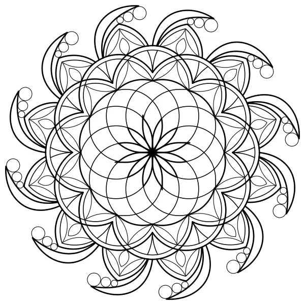 Mandala 36 | Online kleurplaten voor kinderen