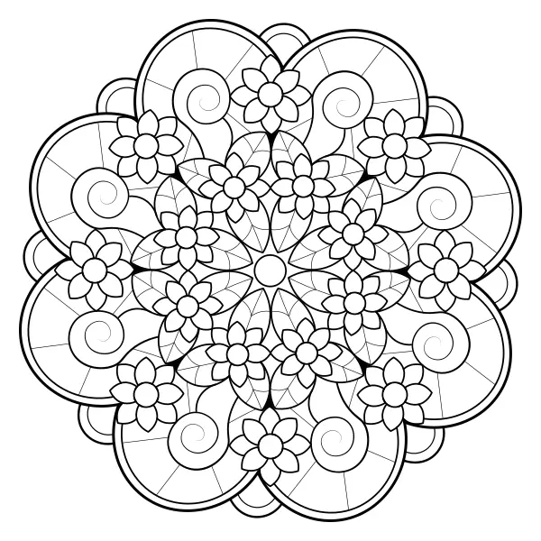 Mandala 45 | Online kleurplaten voor kinderen