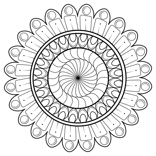 Mandala 47 | Online kleurplaten voor kinderen