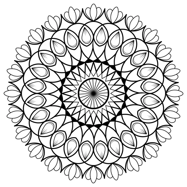Mandala 48 | Online kleurplaten voor kinderen