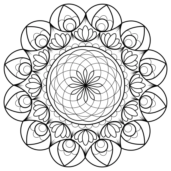 Mandala 49 | Online kleurplaten voor kinderen