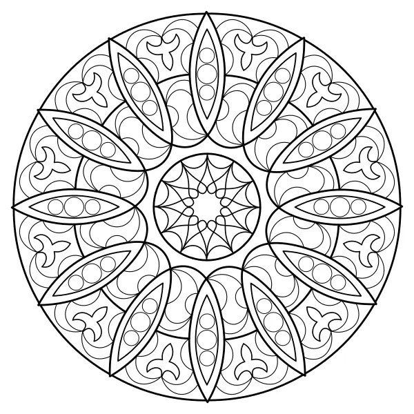 Mandala 50 | Online kleurplaten voor kinderen