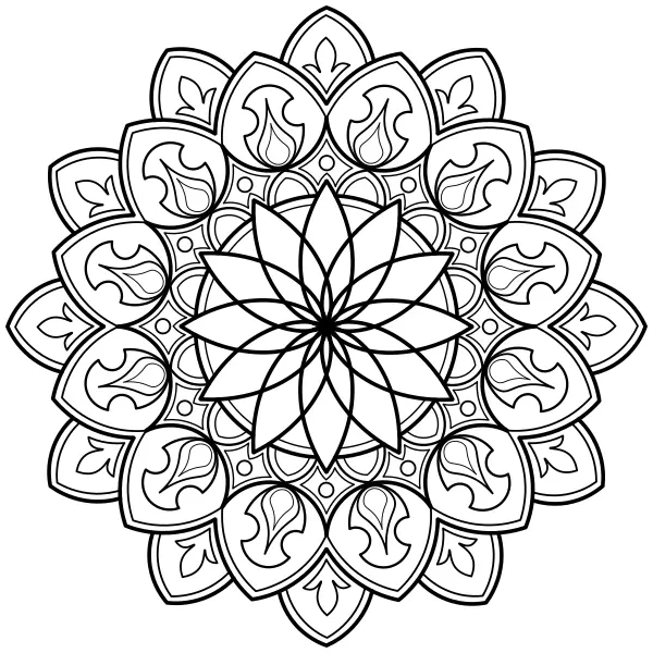 Mandala 52 | Online kleurplaten voor kinderen