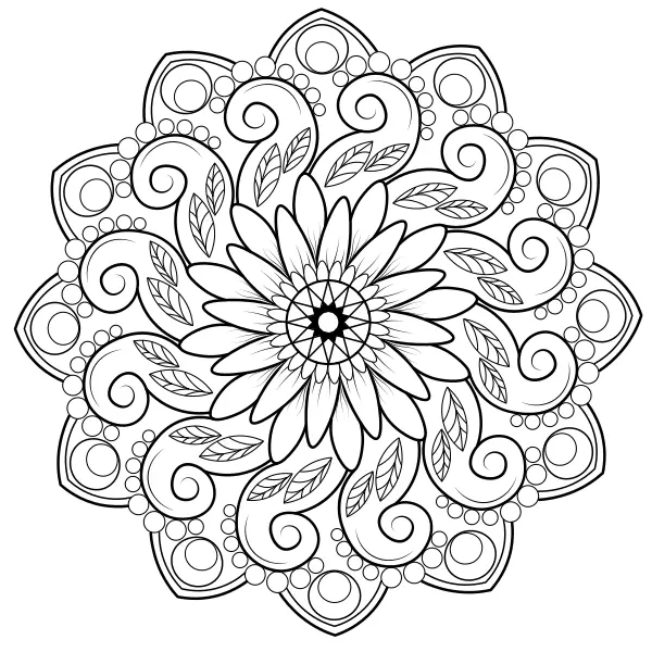 Mandala 54 | Online kleurplaten voor kinderen