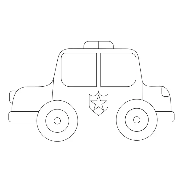 Politieauto | Online kleurplaten voor kinderen