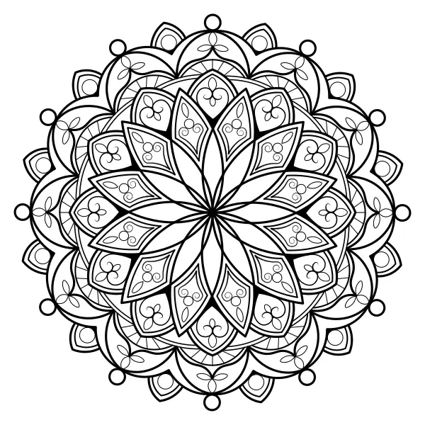 Mandala 55 | Online kleurplaten voor kinderen