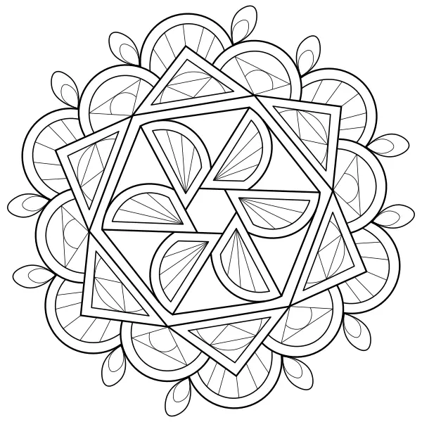 Mandala 58 | Online kleurplaten voor kinderen