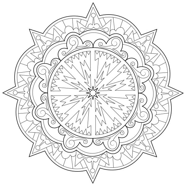 Mandala 60 | Online kleurplaten voor kinderen