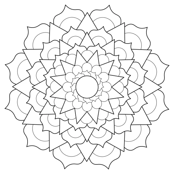 Mandala 61 | Online kleurplaten voor kinderen