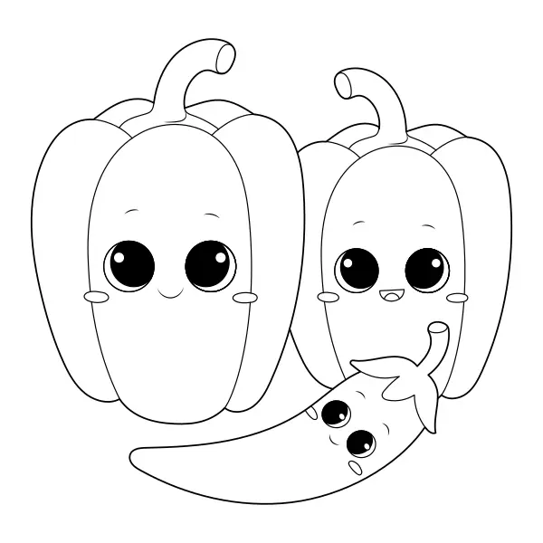 Paprika | Online kleurplaten voor kinderen
